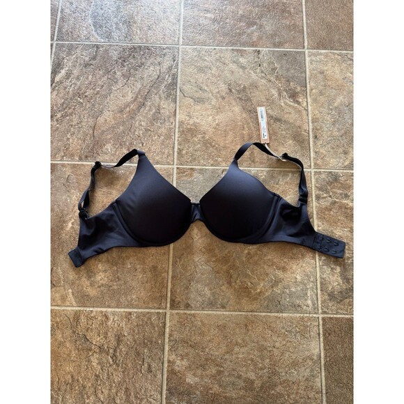 Skims Fits Everybody Scoop Plunge Bra Onyx Size 32DDDD - Picture 1 of 7
